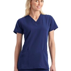 XL navy blue jockey scrub top shirt